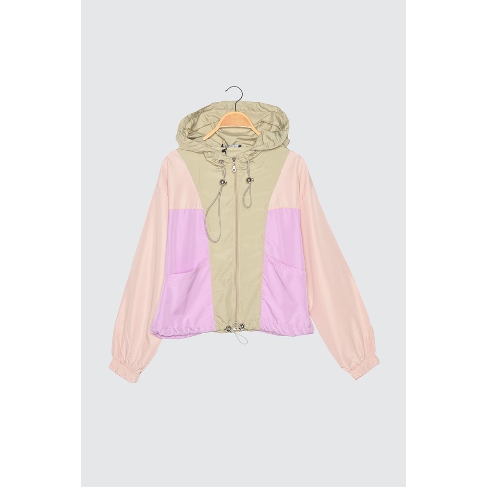 Woman’s Purple Green Vintage Style Sport Jacket